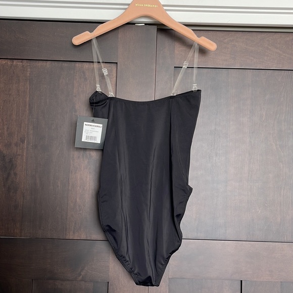 Norma Kamali Corset Mio One Piece Swimsuit Black Size Small - Picture 6 of 6